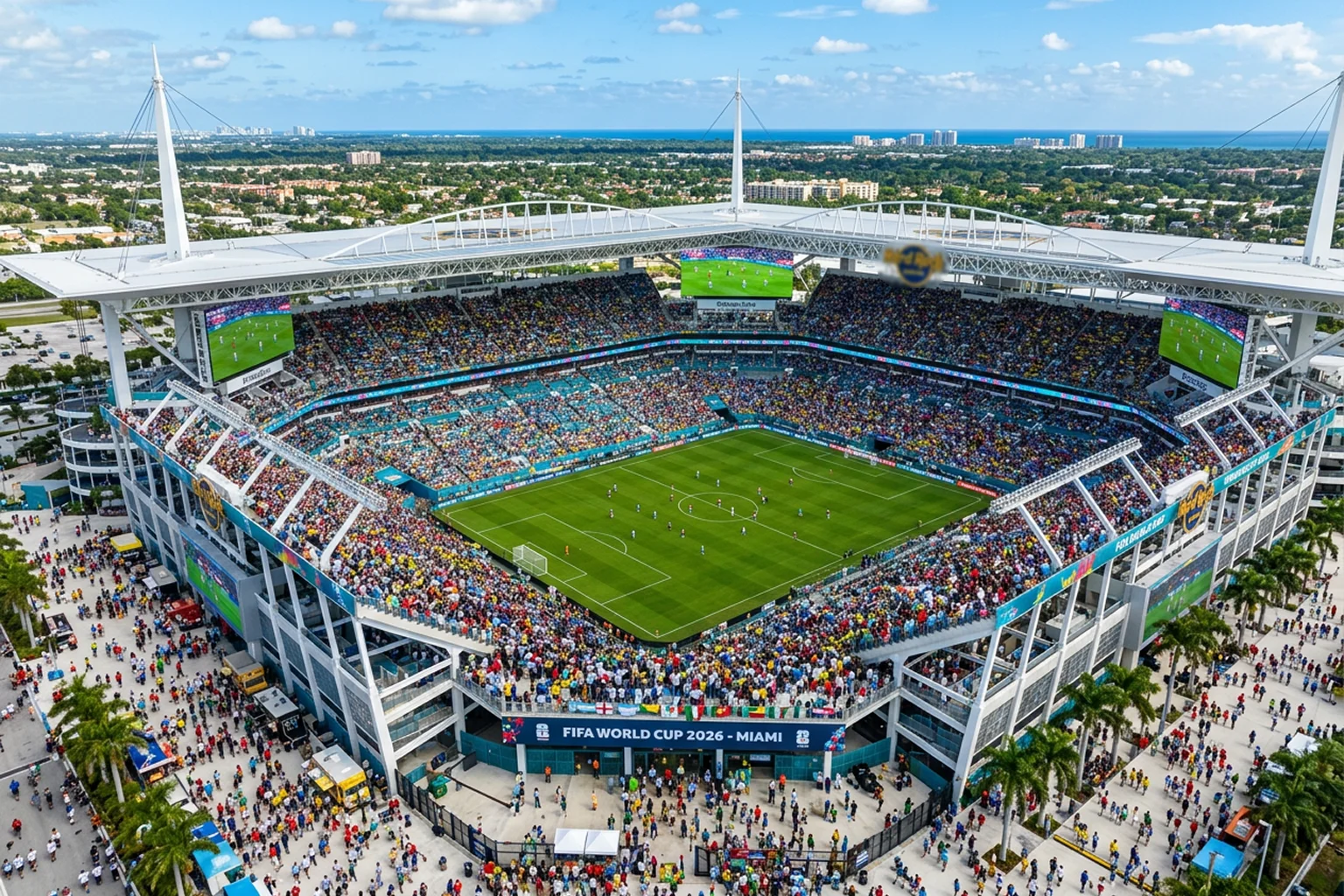Hard Rock Stadium in Miami Gardens Florida, a 2026 World Cup venue