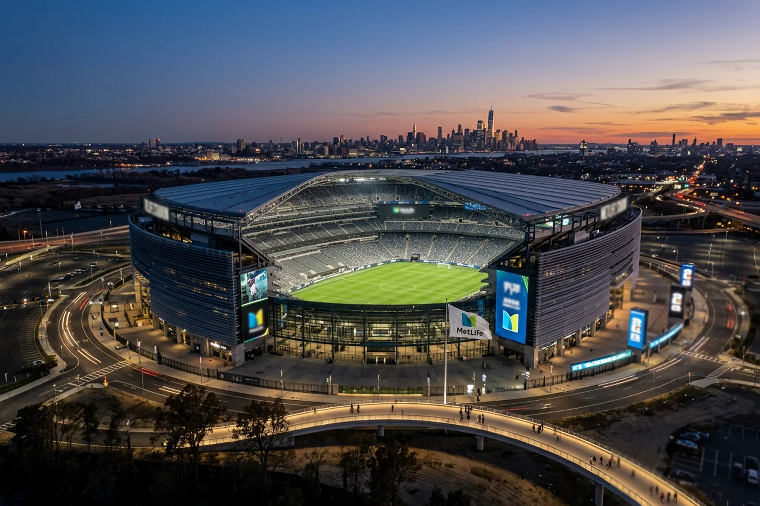 MetLife Stadium in East Rutherford New Jersey, the venue for the 2026 World Cup Final